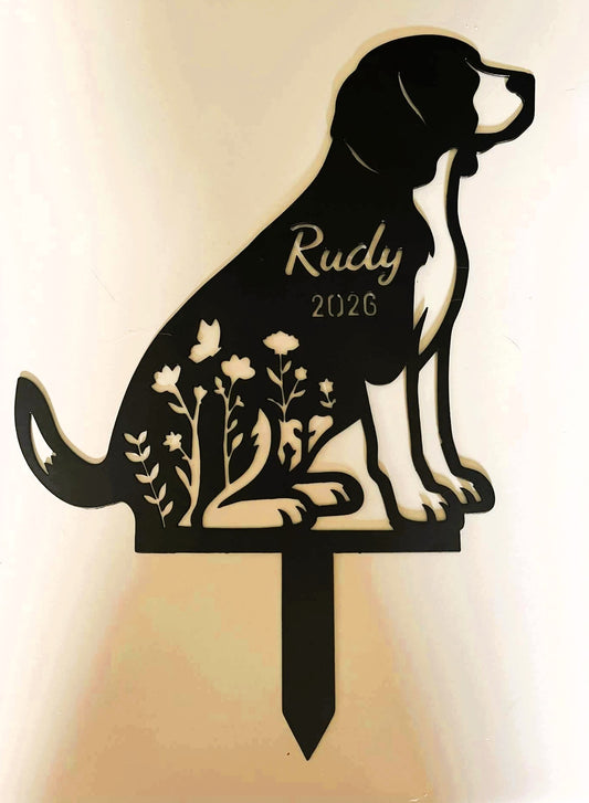 Personalized Dog Memorial Stake