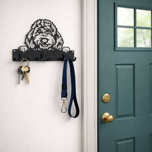 Doodle Metal Leash Hanger