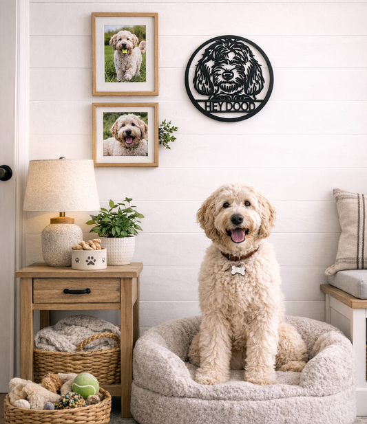 Doodle Metal Wall Round