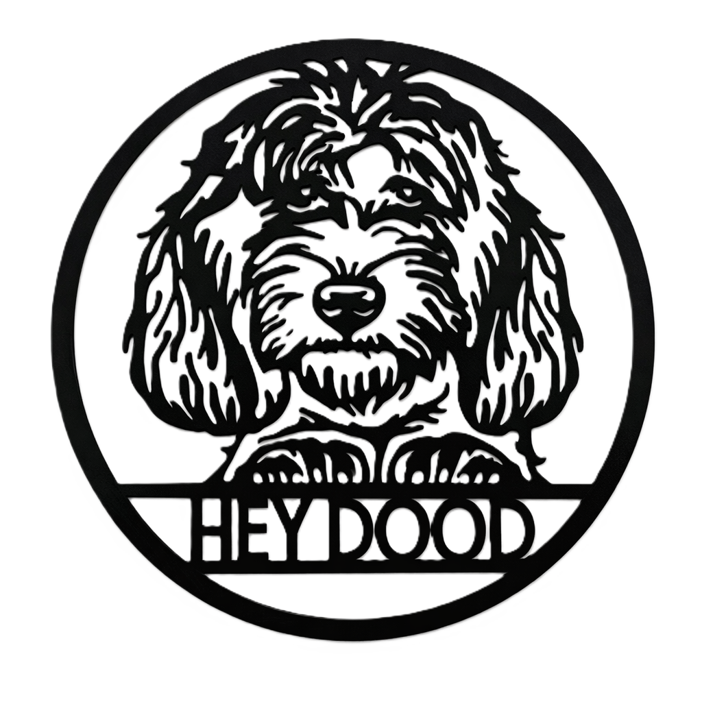 Doodle Metal Wall Round
