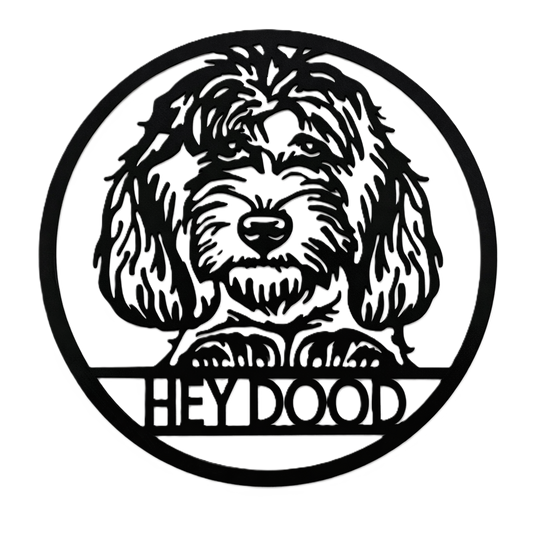 Doodle Metal Wall Round