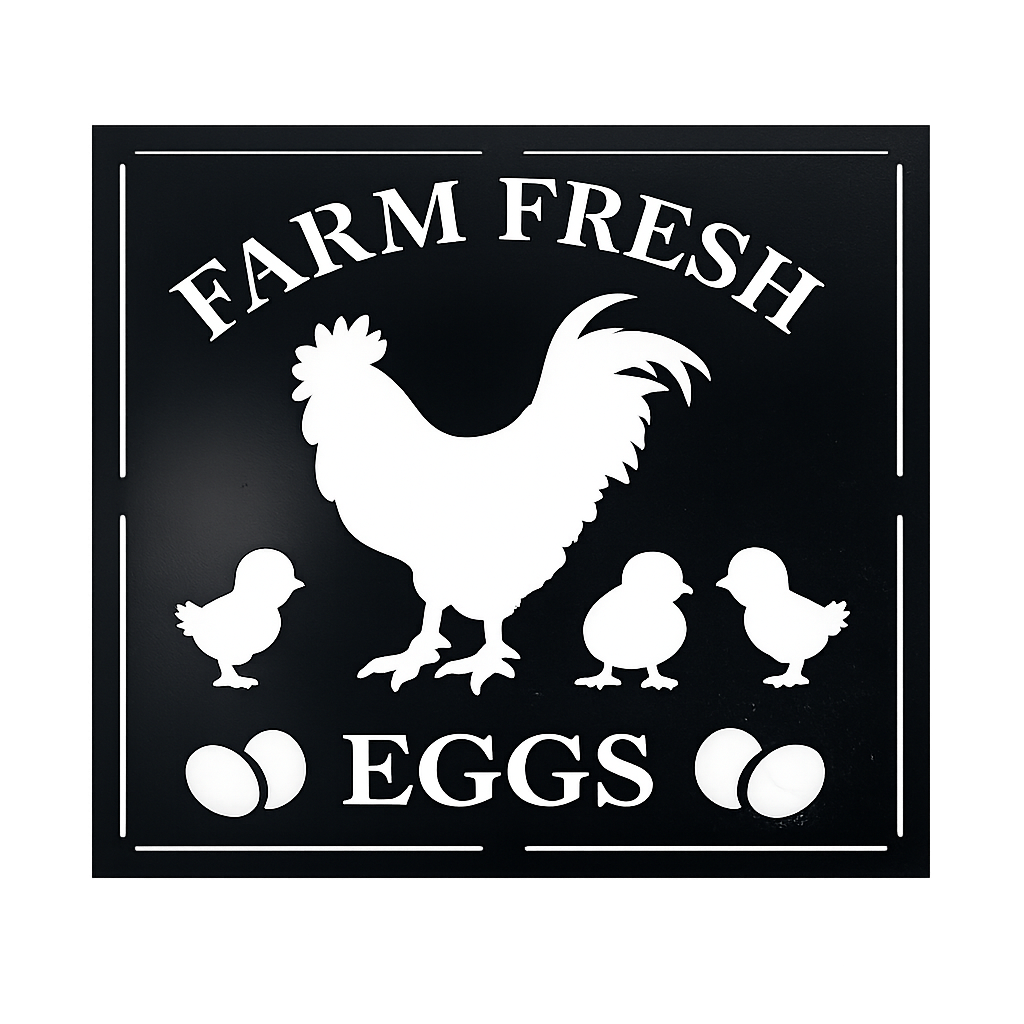 Farm Fresh Eggs – Metal Wall Art