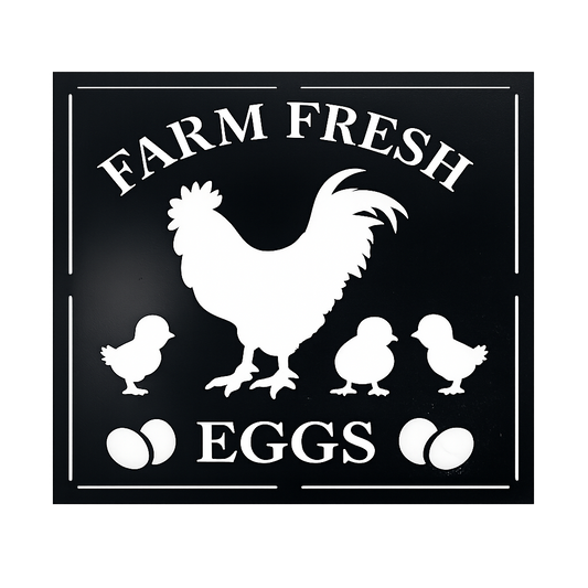 Farm Fresh Eggs – Metal Wall Art