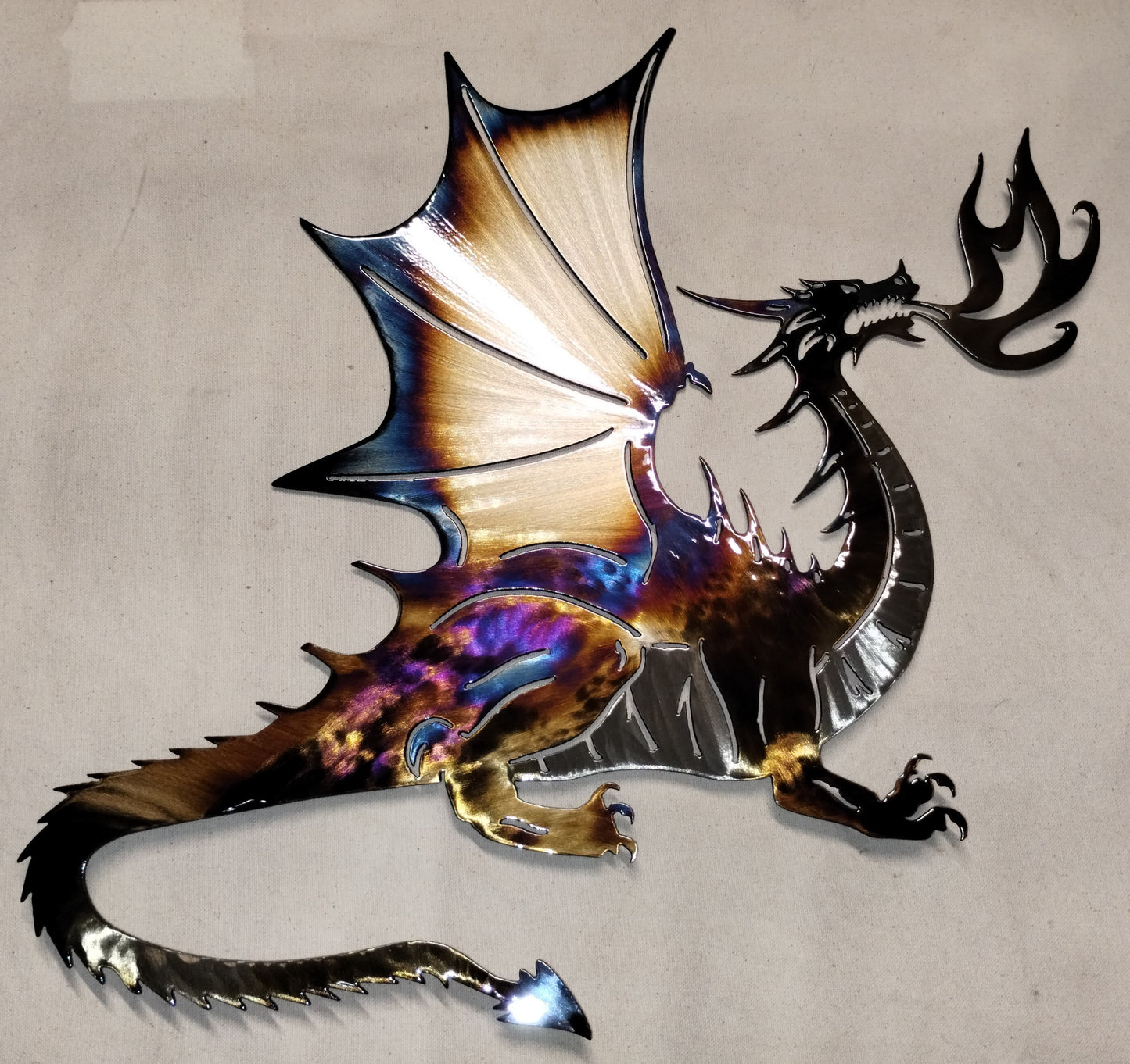 Fire Breathing Dragon – Metal Wall Art