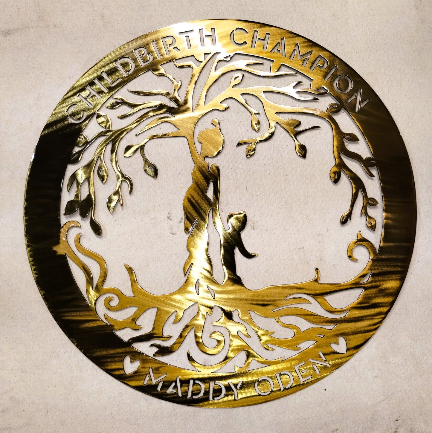 Personalized 18" Mother with Children Metal Tree Of Life
