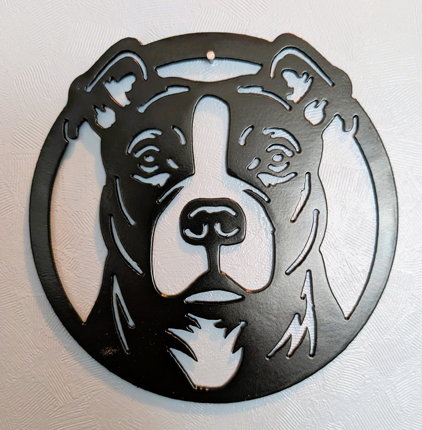Pittie Metal Wall Round
