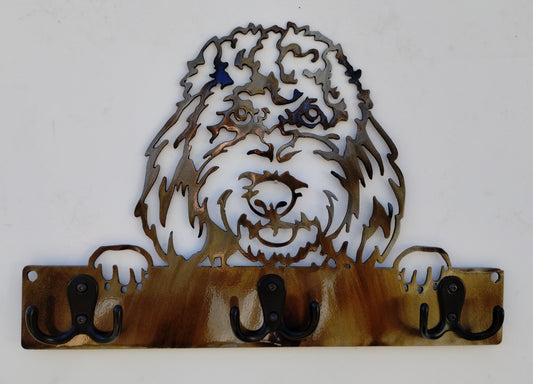 Poodle-Doodle Key Chain-Dog Leash Hanger