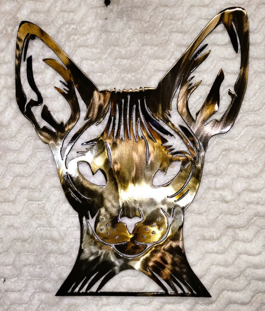 Sphynx Cat Metal Wall Art