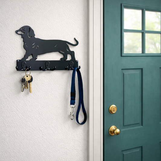Dachshund Metal Leash Hanger