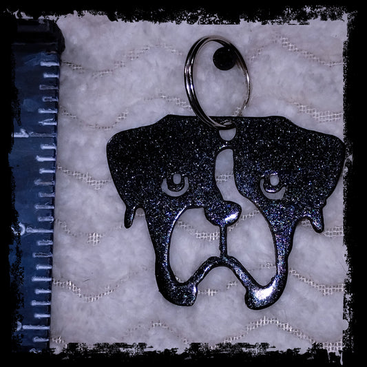 Boxer Metal Keychain