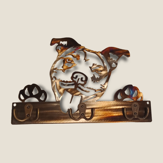 Pitbull Key Chain-Dog Leash Hanger