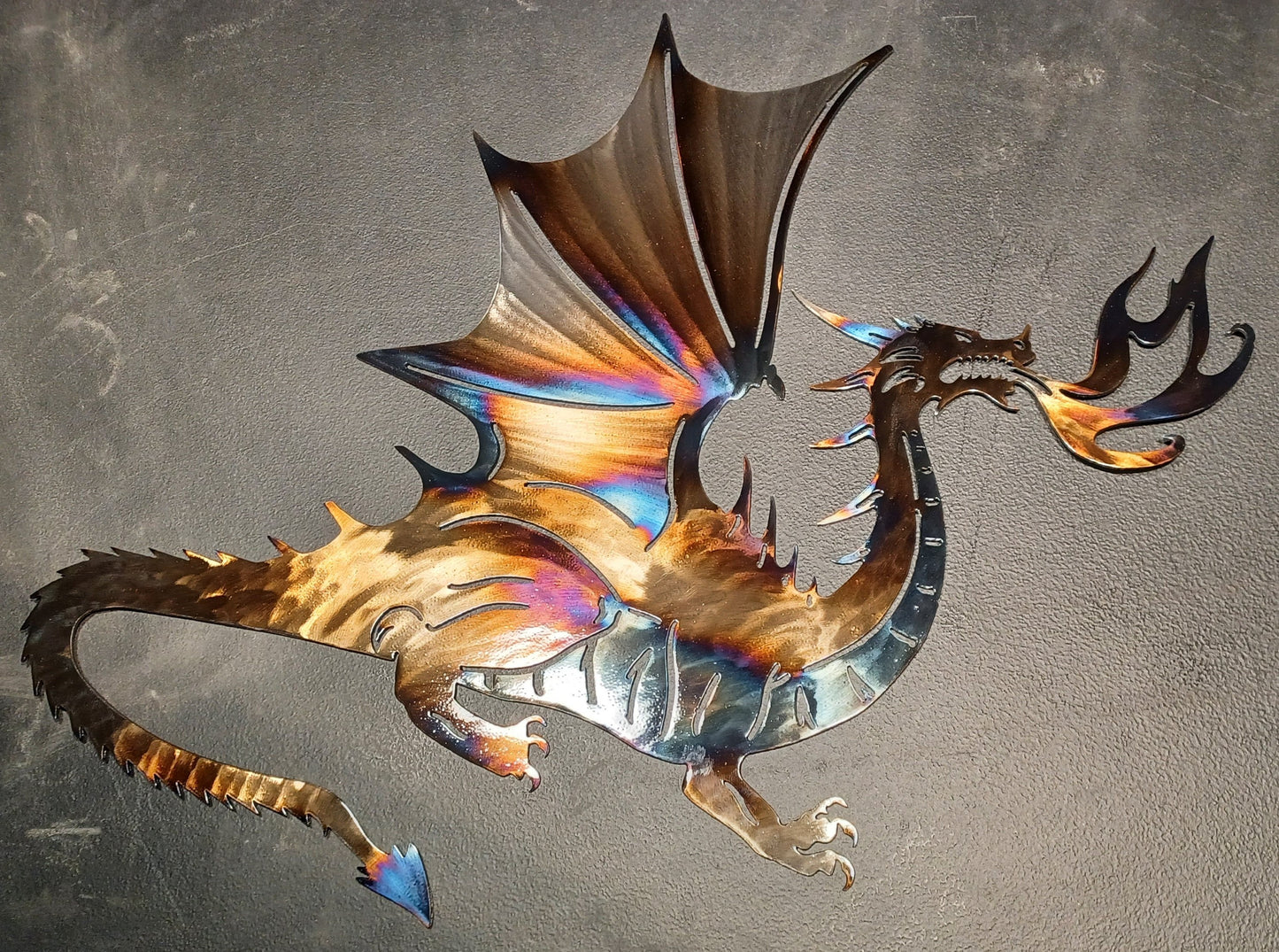 Fire Breathing Dragon – Metal Wall Art
